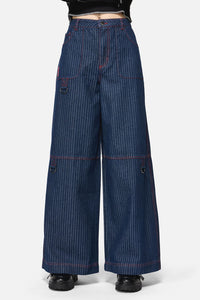 Dangerfield NZ - Anon Pin Stripe Jeans - indigo