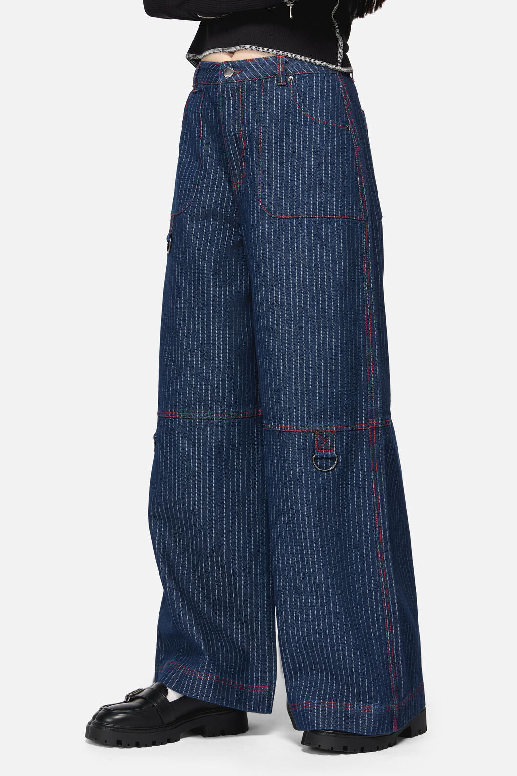 Dangerfield NZ - Anon Pin Stripe Jeans - indigo