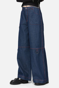 Dangerfield NZ - Anon Pin Stripe Jeans - indigo