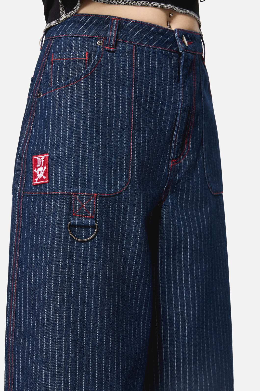 Dangerfield NZ - Anon Pin Stripe Jeans - indigo