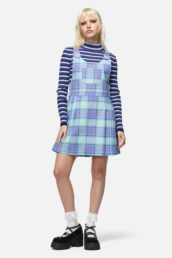 Dangerfield NZ - Genesis Tartan Pinafore - blue