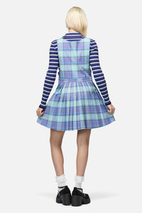 Dangerfield NZ - Genesis Tartan Pinafore - blue