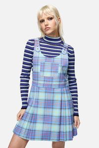 Dangerfield NZ - Genesis Tartan Pinafore - blue