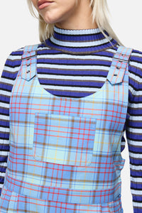 Dangerfield NZ - Genesis Tartan Pinafore - blue