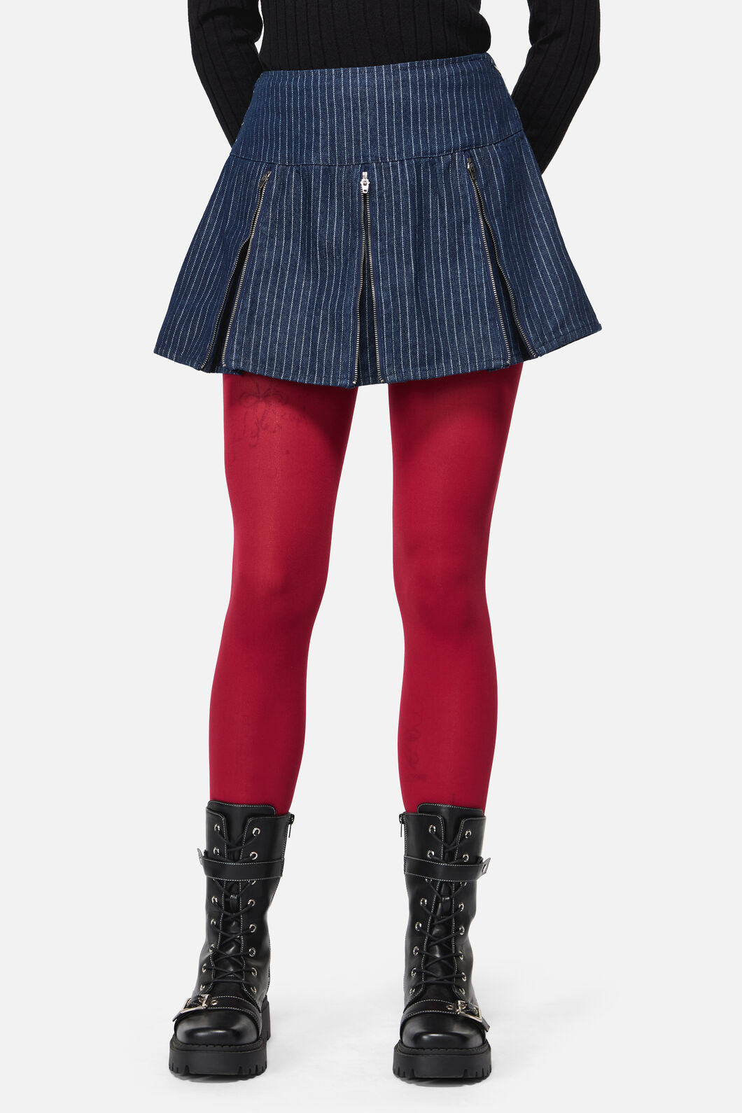 Dangerfield NZ - Anon Pin Stripe Skort - indigo