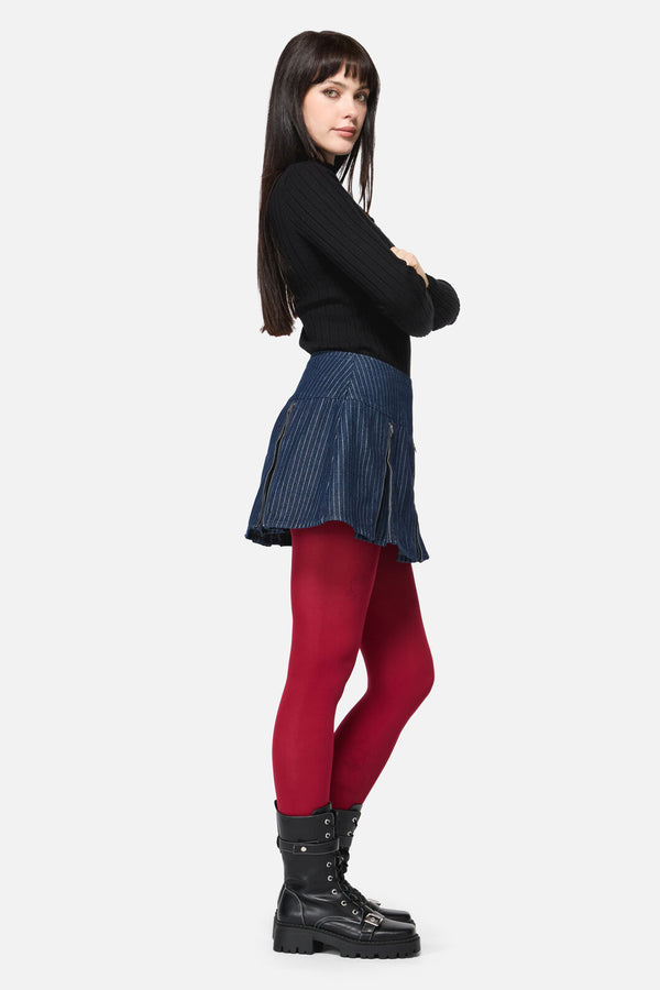 Dangerfield NZ - Anon Pin Stripe Skort - indigo