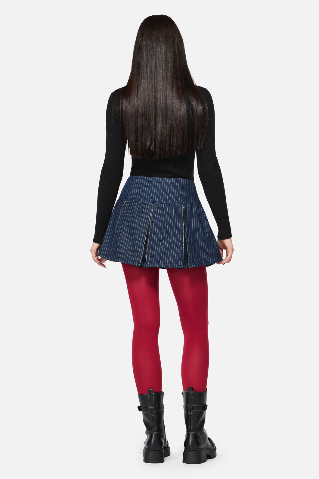 Dangerfield NZ - Anon Pin Stripe Skort - indigo