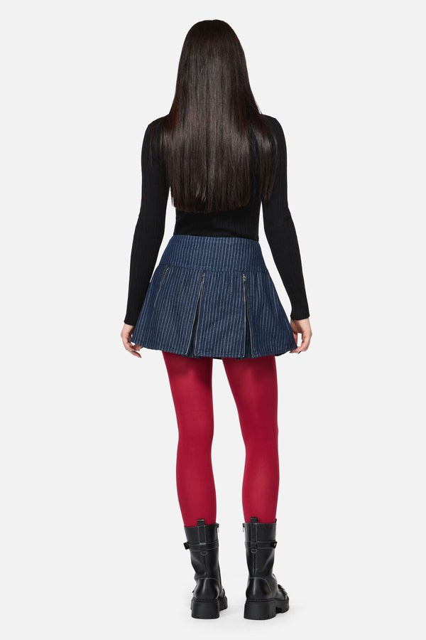 Dangerfield NZ - Anon Pin Stripe Skort - indigo