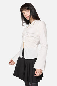 Dangerfield NZ - Avril LS Blouse - white