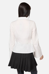 Dangerfield NZ - Avril LS Blouse - white