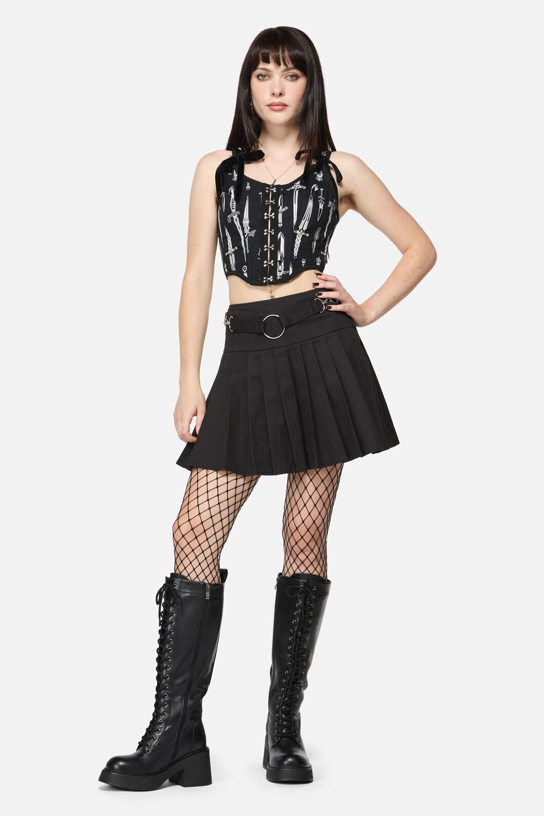 Dangerfield NZ - Avril Goth Skort - black