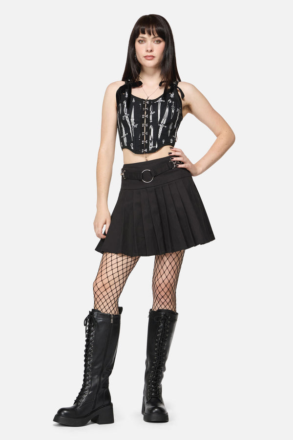 Dangerfield NZ - Avril Goth Skort - black