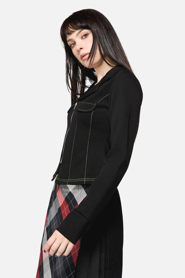 Dangerfield NZ - Trickster Goth LS Top - black