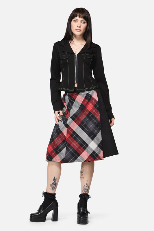 Dangerfield NZ - Trickster Goth LS Top - black
