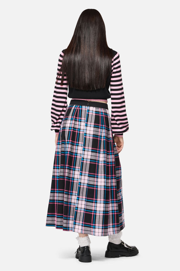Dangerfield NZ - Hater Goth Midi Skirt - pink