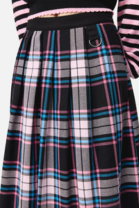 Dangerfield NZ - Hater Goth Midi Skirt - pink