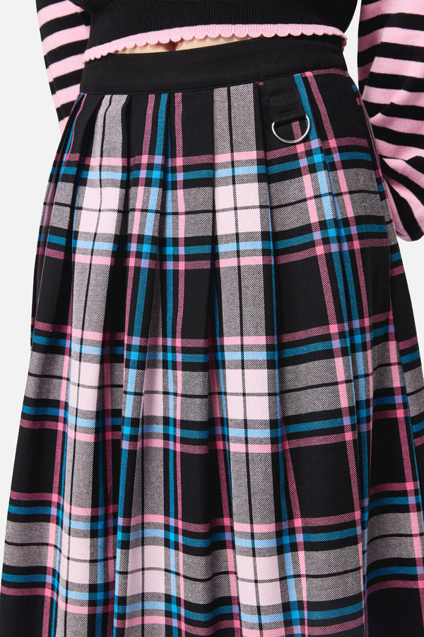 Dangerfield NZ - Hater Goth Midi Skirt - pink