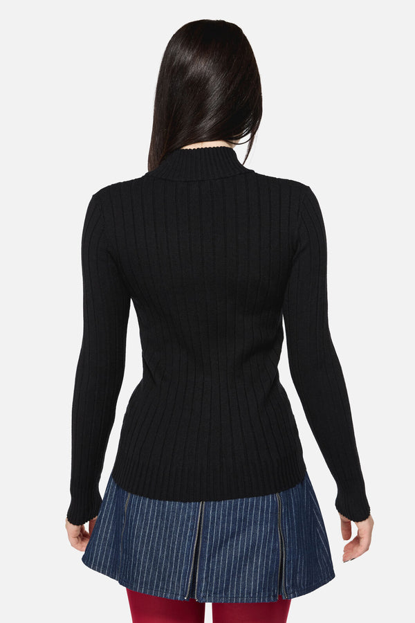 Dangerfield NZ - Armoured Goth Knit - black