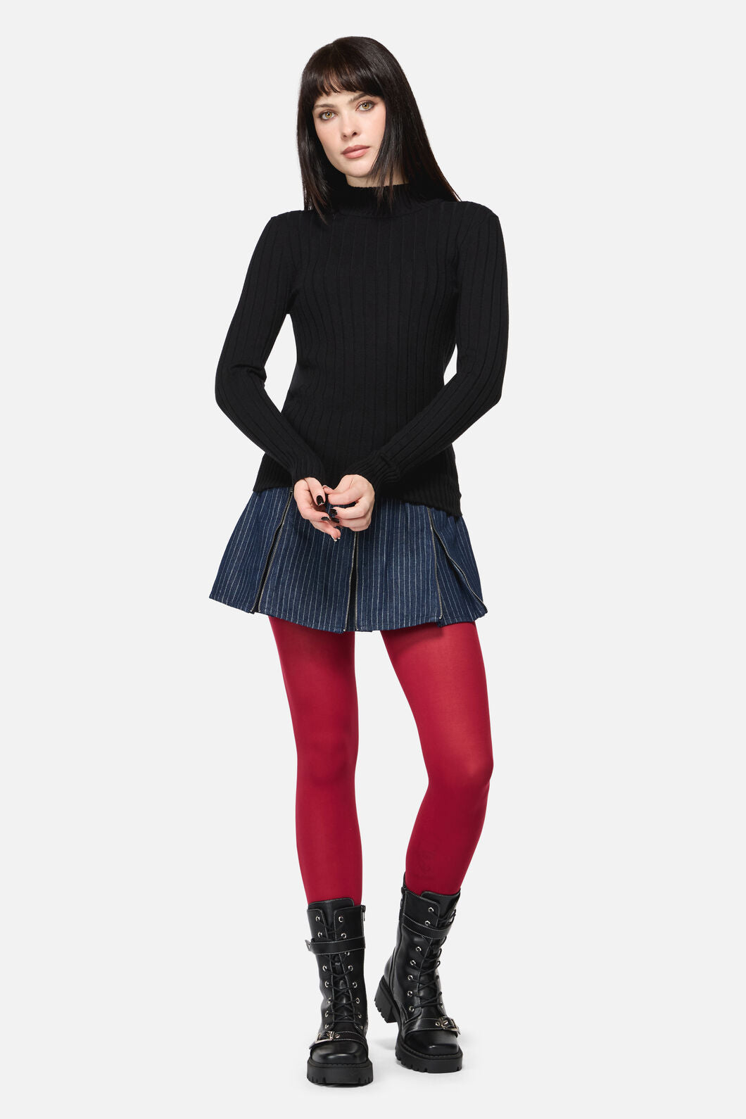 Dangerfield NZ - Armoured Goth Knit - black