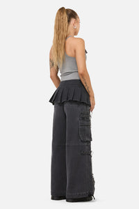 Dangerfield NZ - Diffused Belt Micro Skirt - grey