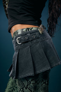 Dangerfield NZ - Diffused Belt Micro Skirt - grey