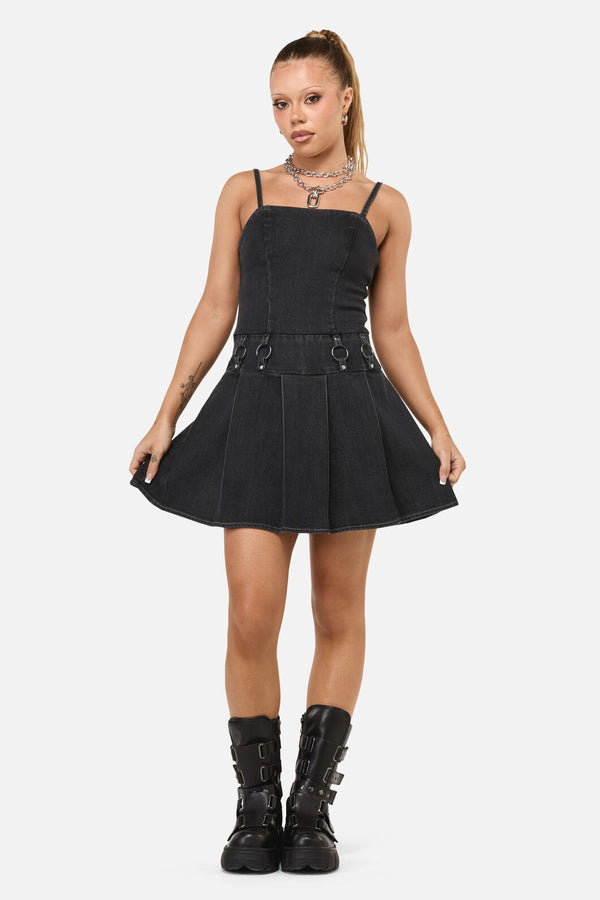 Dangerfield NZ - Diffused Mini Dress - grey