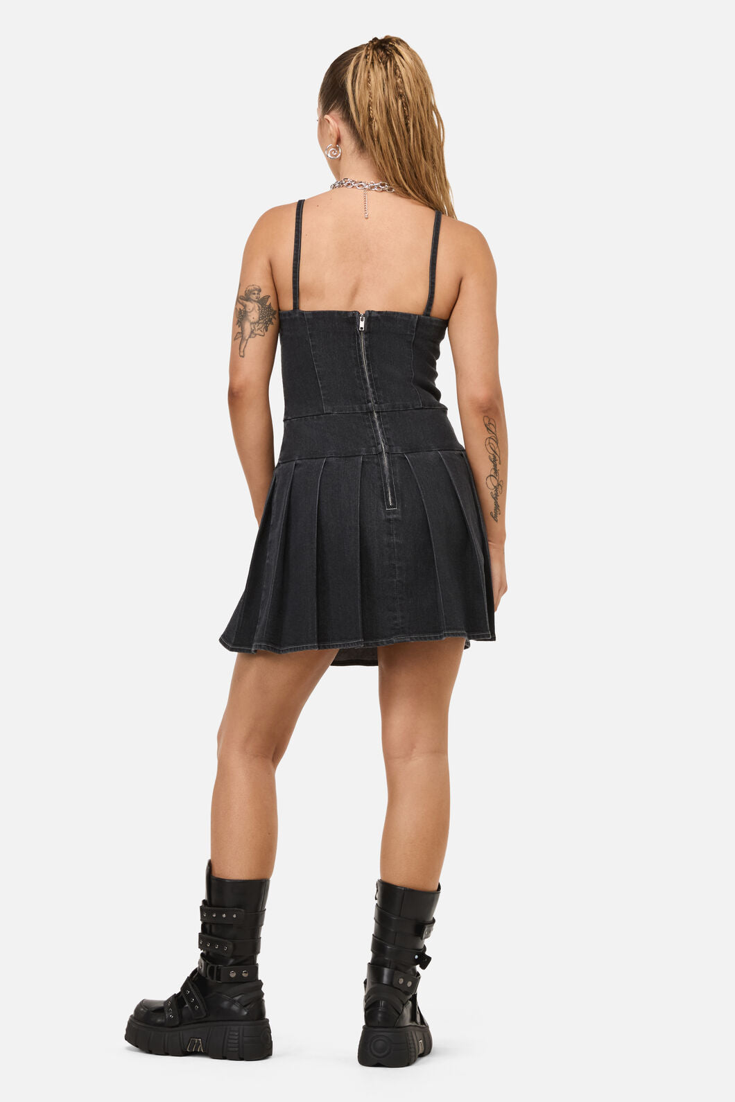 Dangerfield NZ - Diffused Mini Dress - grey