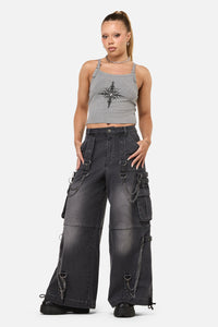Dangerfield NZ - Diffused Cargo Pant - grey