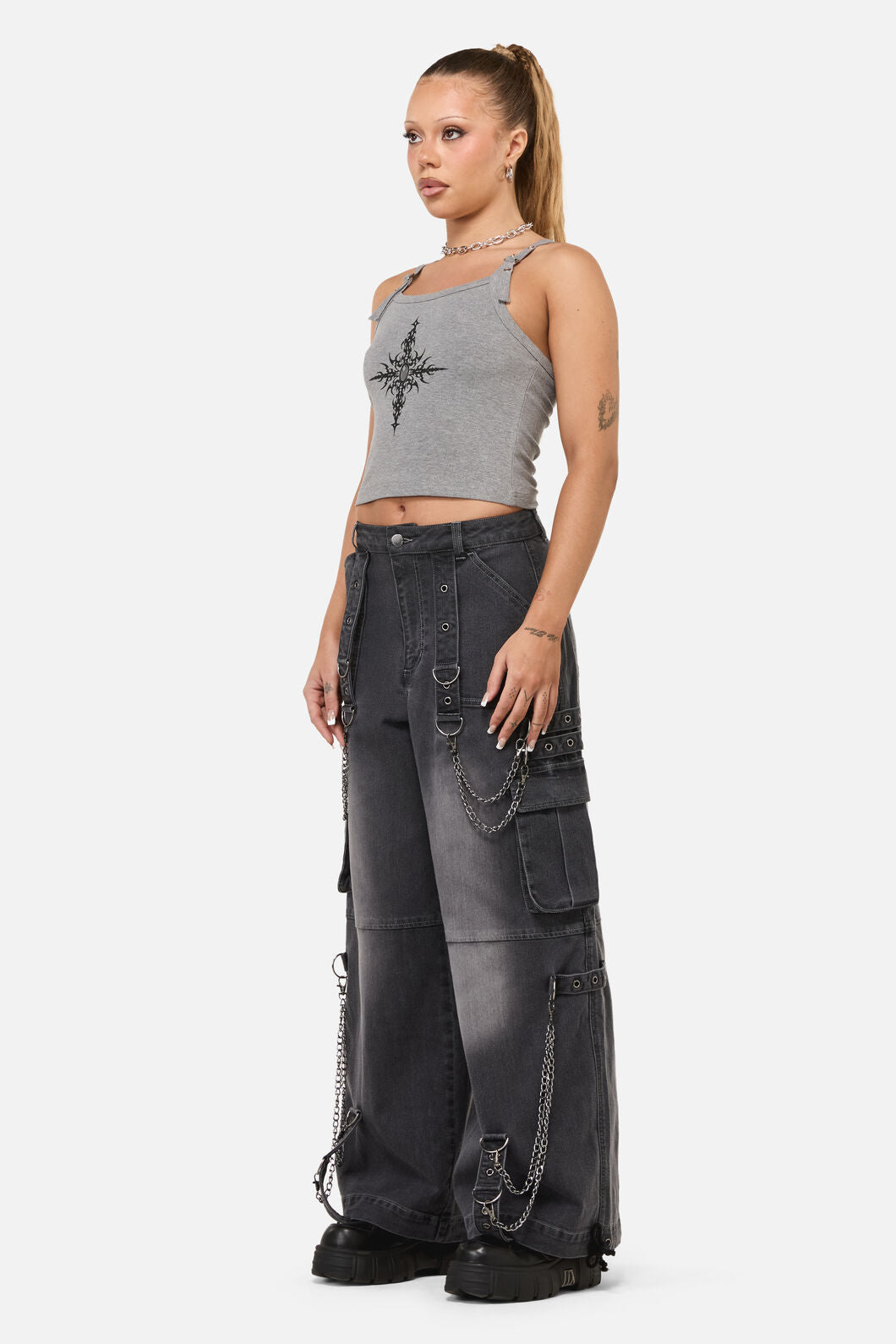 Dangerfield NZ - Diffused Cargo Pant - grey