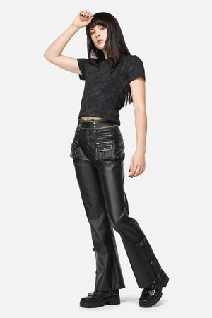 Dangerfield NZ - Eyes Closed PU Cargo - black