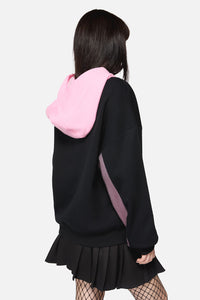Dangerfield NZ - Hater Sparkle Hoodie - black-pink