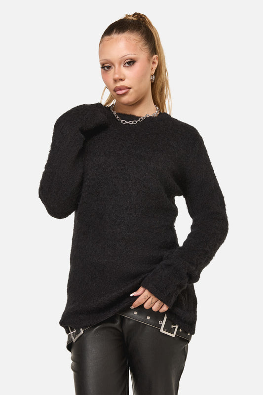 Dangerfield NZ - Diffused Fluffy Knit Jumper - black
