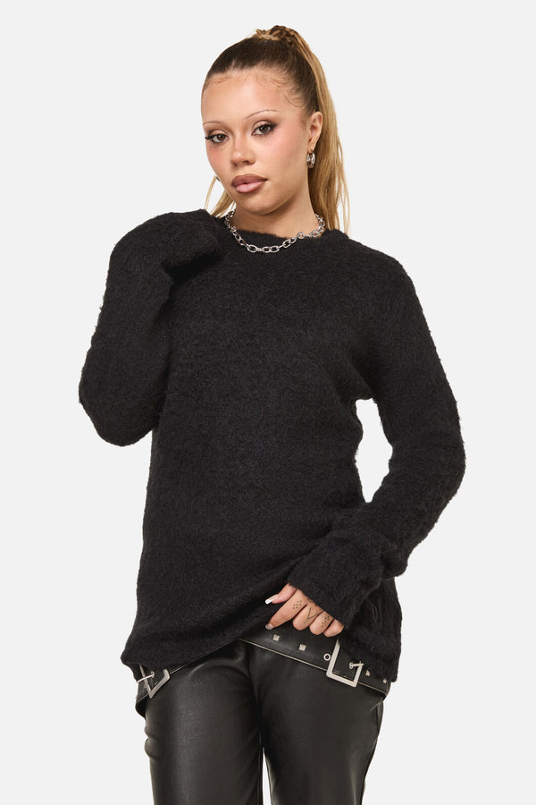 Dangerfield NZ - Diffused Fluffy Knit Jumper - black