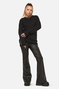 Dangerfield NZ - Diffused Fluffy Knit Jumper - black