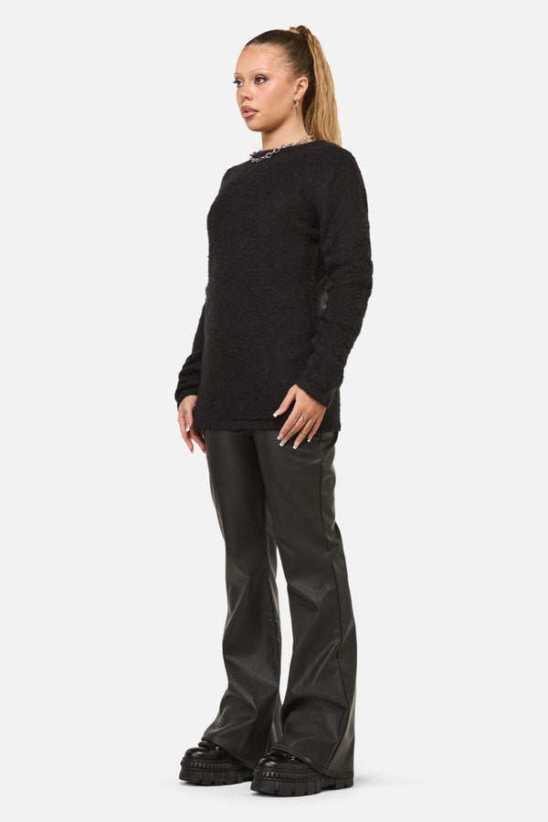 Dangerfield NZ - Diffused Fluffy Knit Jumper - black