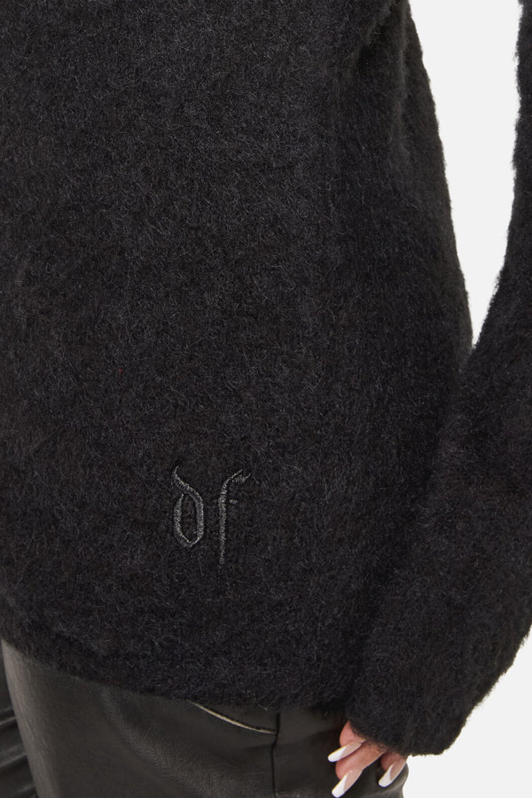 Dangerfield NZ - Diffused Fluffy Knit Jumper - black