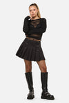 Dangerfield NZ - Wolves Punk Mini Skirt - black