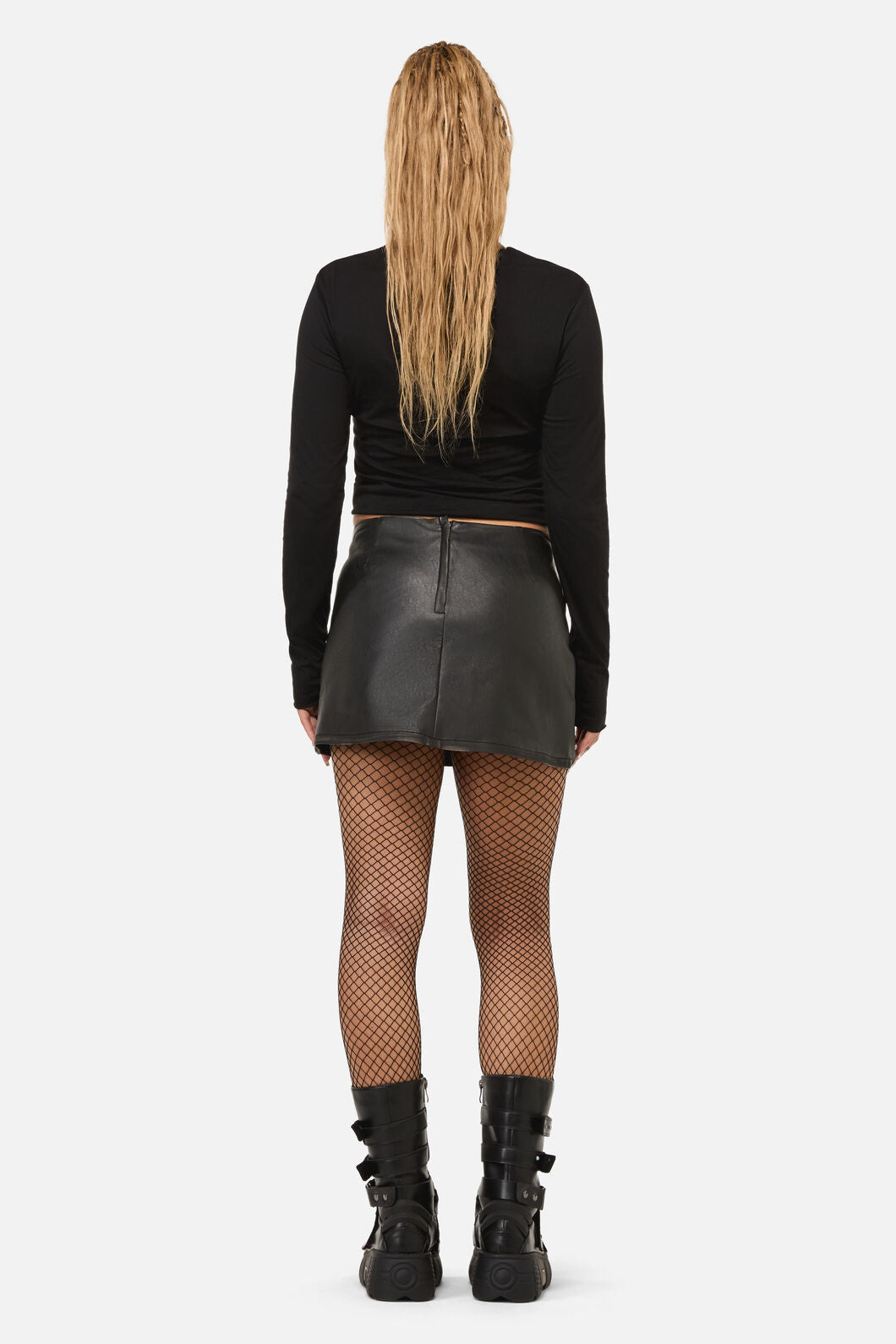 Dangerfield NZ - Sleaze Punk PU Skirt - black