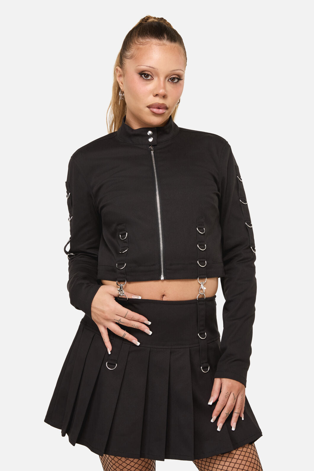 Dangerfield NZ - Wolves Punk Jacket - black