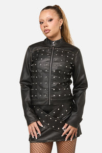 Dangerfield NZ - Sleaze Punk PU Jacket - black