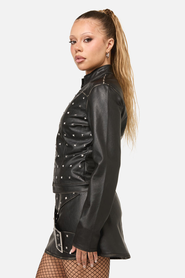 Dangerfield NZ - Sleaze Punk PU Jacket - black