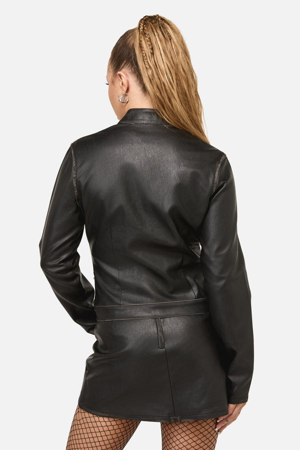 Dangerfield NZ - Sleaze Punk PU Jacket - black