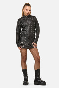 Dangerfield NZ - Sleaze Punk PU Jacket - black