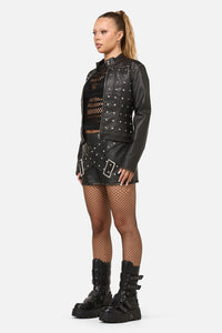 Dangerfield NZ - Sleaze Punk PU Jacket - black