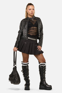 Dangerfield NZ - Sleaze Punk PU Jacket - black