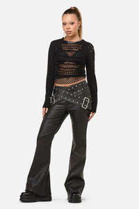 Dangerfield NZ - Sleaze Punk PU Pant - black