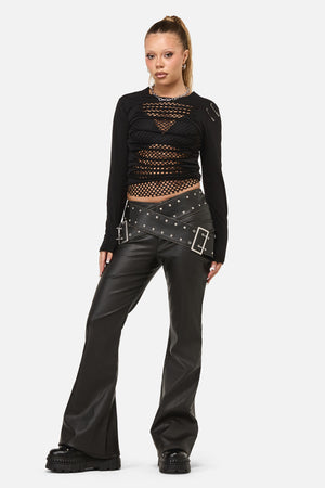 Dangerfield NZ - Sleaze Punk PU Pant - black