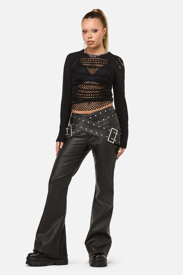 Dangerfield NZ - Sleaze Punk PU Pant - black