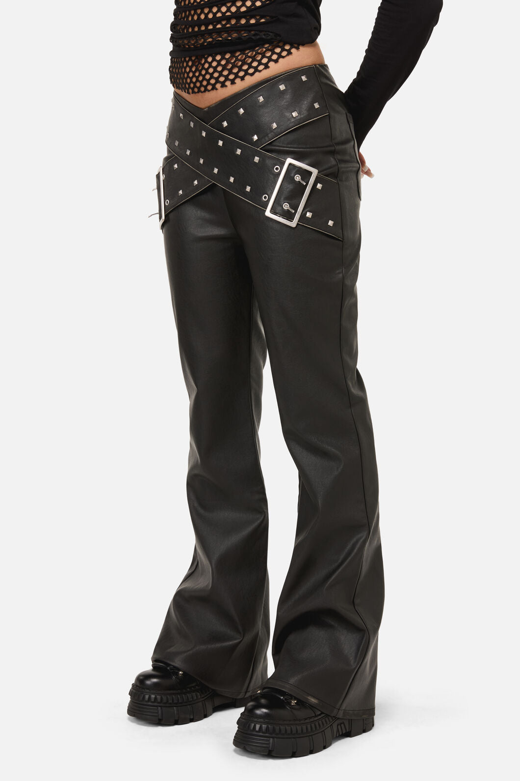 Dangerfield NZ - Sleaze Punk PU Pant - black