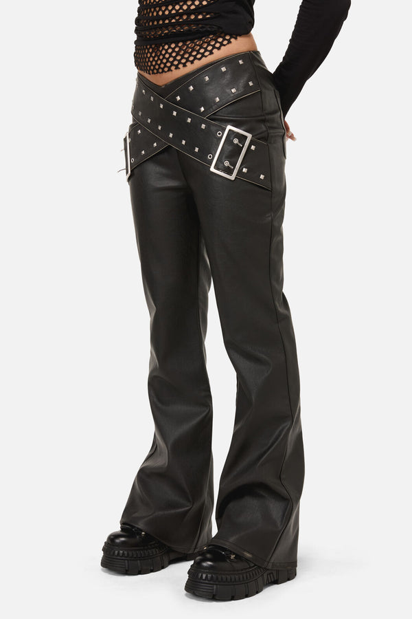 Dangerfield NZ - Sleaze Punk PU Pant - black